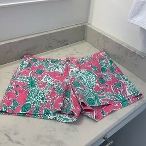 Lilly Pulitzer shorts - pink and teal